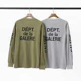 Gallery Dept T Shitrs Vintage Los Angeles Printed round Neck Long Sleeve T-shirt for Men