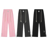 Men Sweatpants Loose Sweatpants Ankle Banded Pants Casual Straight-Leg Wide Leg Sports Trousers