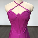 Women's Evening Dress Backless Tight Skirt Bandage Dress