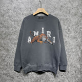 Amiri Long Sleeved Shirt Fashion Brand Crew Sweatshirts round Neck Sweater