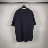 Mens T-shirts Balen Paris Washed Old Diamond Loose T-Shirts