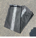 Men Jeans Ripped Jeans Summer Baggy Straight Trousers Wide Leg Trousers