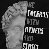 2024Stoicism Quote Stoic Philosophy Round Collar TShirt Sene