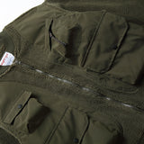 Unisex Winter Cotton Coat Stitching Lambswool Stand-up Collar Cotton-Padded Clothes Vintage Loose Cargo Cotton-Padded Jacket