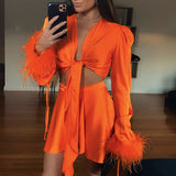 Women T-shirt Sexy Bubble Long Sleeve Top Autumn Short