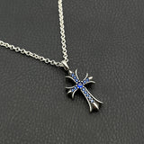 Chrome Hearts Necklace Cross Diamond Pendant Men's and Women's