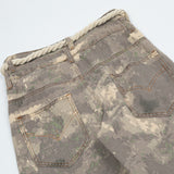 Men Sweatpants Workwear Camouflage Pants Multi-Pocket Camouflage Tactical Pants Sports Straight Trousers