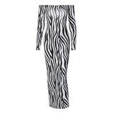 Women Dresses Summer Sexy Backless Slim Fit Long Sleeve Dress