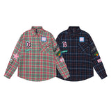 Unisex Jacket Autumn Collage Plaid Shirt