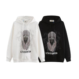 Men Hoodie Retro Hip Hop Printed Hoodie