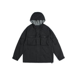 Unisex Jacket Vintage Outdoor Loose Hooded Workwear Coats Men's and Women's Jacket