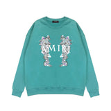 Amiri Long Sleeve Shirt Crew Sweatshirts Crew Neck Sweater