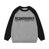 Unisex Sweater Autumn Jacquard Letter Sweater