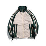 Unisex Jacket Autumn Stand Collar Stitching Jacket