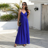 Women Date Dress Summer Slim Fit Lace Lace Spaghetti-Strap Dress