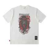 Men T Shirt Rock Vintage Print Short Sleeves T-shirt