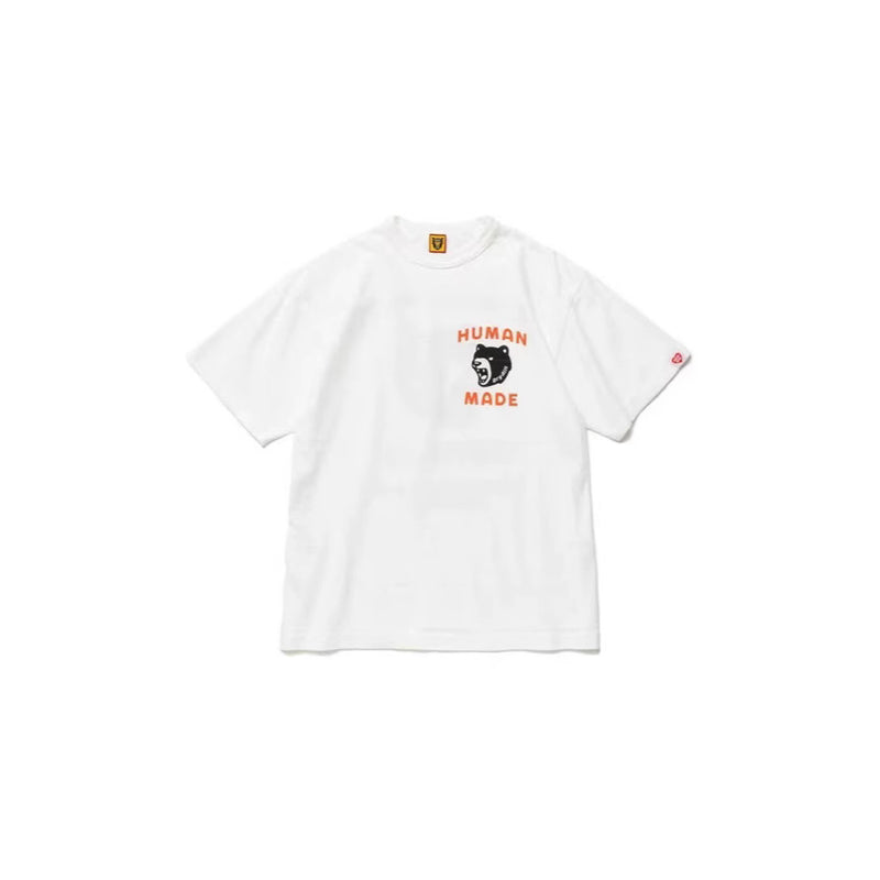 Men T-shirts HUMAN Bear Printed Short Sleeve T-Shirt