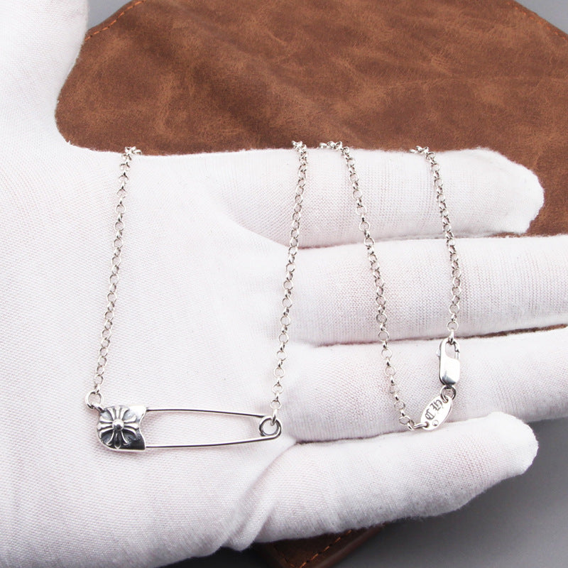 Chrome Hearts Necklace Vintage Cross Pin Necklace Men's and Women's