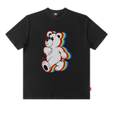 Men T Shirt Little Bear Cartoon Printed Couple Short Sleeve T-shirt