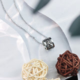 Chrome Hearts Necklace Thai Silver Circle Cross Pendant for Men and Women