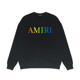 Amiri Long Sleeved Shirt Fashion Brand Crew Sweatshirts round Neck Sweater