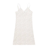 Women Dresses Floral Slim-Fitting Hip Spaghetti Straps Dress Summer Short Skirt (Bla0420)