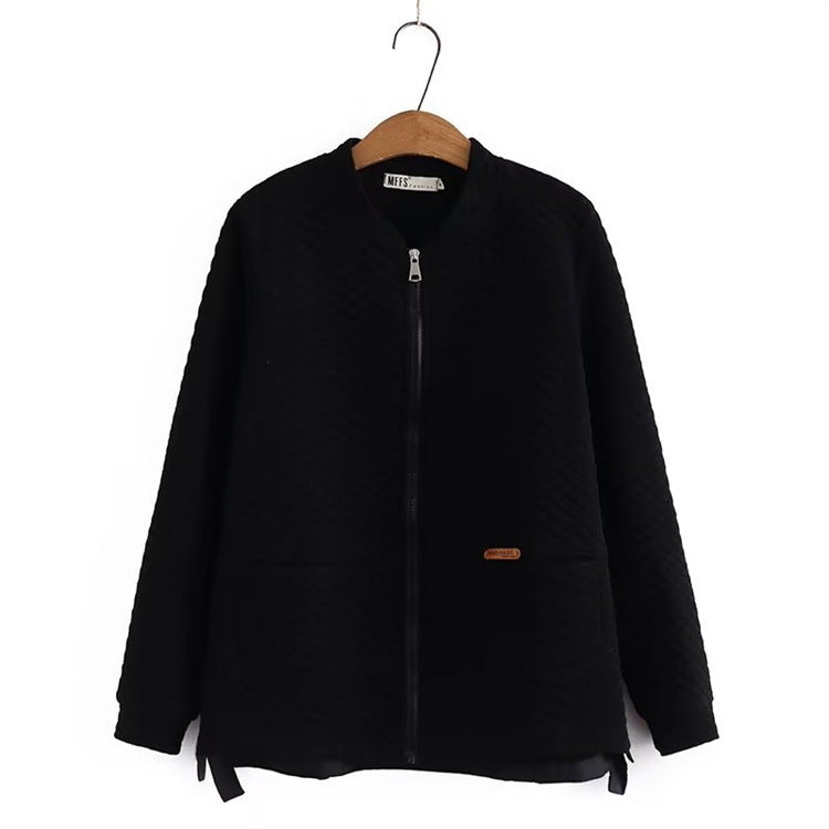 Women Jacket Spring and Autumn Casual Zipper Baseball Uniform Jacket