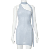 Women Dresses Spring Sleeveless Backless Sheath Dress (Bla0420)
