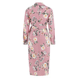 Women Date Dress Autumn and Winter Leisure Blouse Collar Dress Long Dress