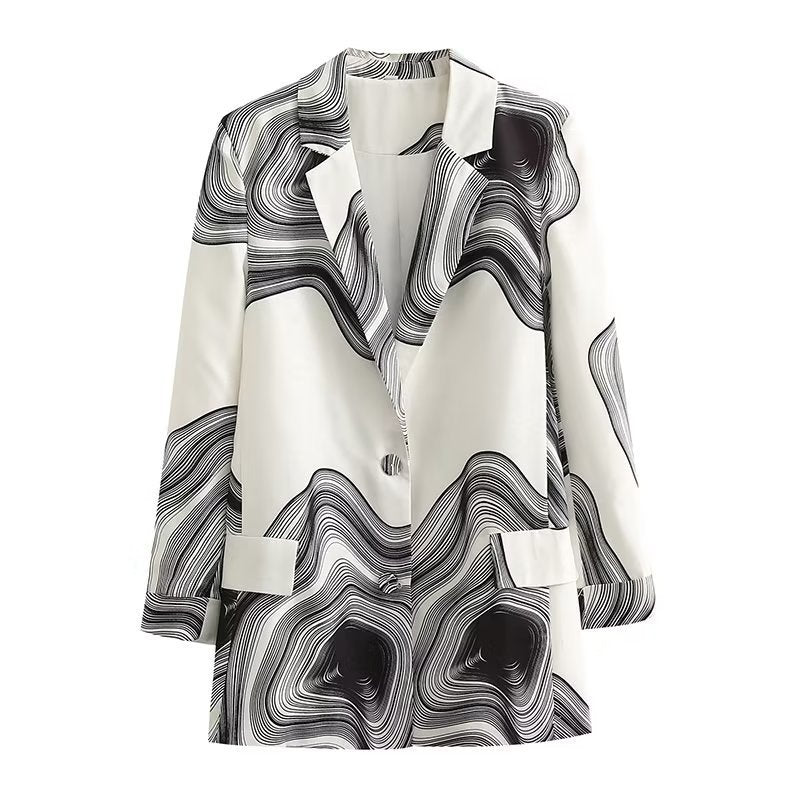 Women Suits Autumn and Winter Suit Loose Long Sleeve Top