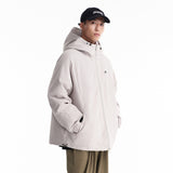 Unisex Winter Cotton Coat Printed Logo Hooded down Jacket