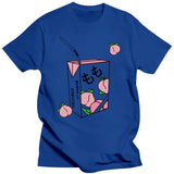 New Kawaii Peach Juice Japanese Casual Harajuku Shirt Pink