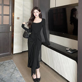 Women Dresses Long Sleeve Dress Autumn Winter Long Dress