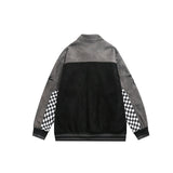 Unisex Jacket Vintage Loose Lapel Motorcycle Jacket