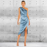 Women Dresses Split Sexy Dress Long Dress Dress (Zns0409)