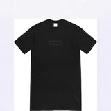 Mens T-shirts 23SS TONAL BOX LOGO TEE same color grid short-sleeved T-shirts