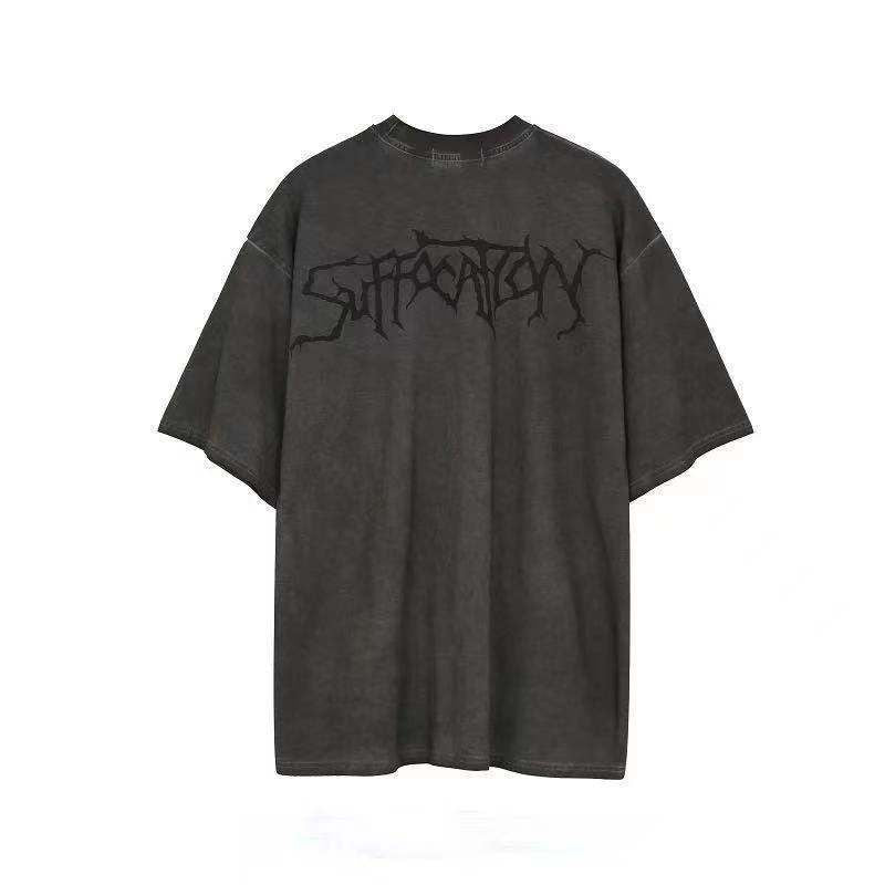 Women T-shirt Vintage Top Loose Y2kt T-shirt Women's Short Sleeve