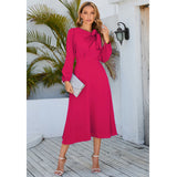 Women Date Dress Fall/Winter Dress Leisure Long Sleeve Dress