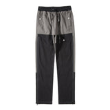 Men Sweatpants Multi-Pocket Cargo Pants Zipper Straight Casual Trousers