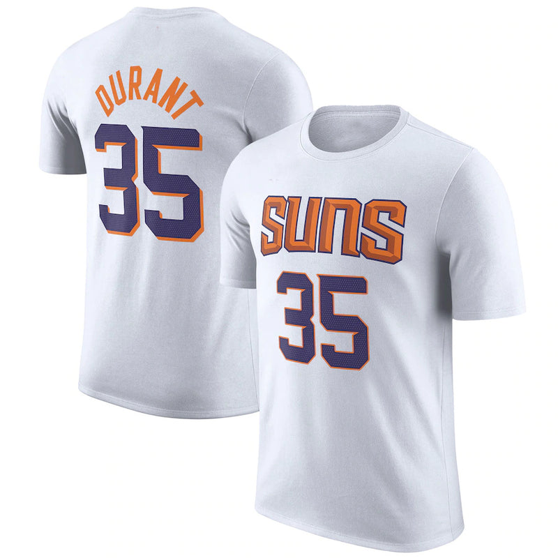 NBA T-Shirts NBAT Shirt Suns Durant Booker Paul Basketball Shirt Short Sleeve
