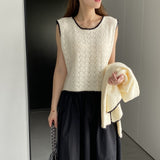 Women Knitted Two-Piece Set Autumn Knitted Two-Piece Short Top Suit X3012