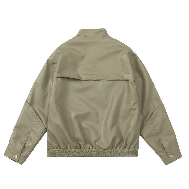 Men Jacket Coat Motorcycle Clothing Leather Coat Men Autumn and Winter Loose