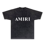 Amiri T-shirt Washed and Worn Retro Short Sleeve T-shirt