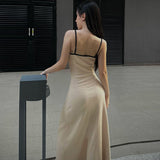 Women Dresses Summer Sexy V-neck Backless Sling Dress