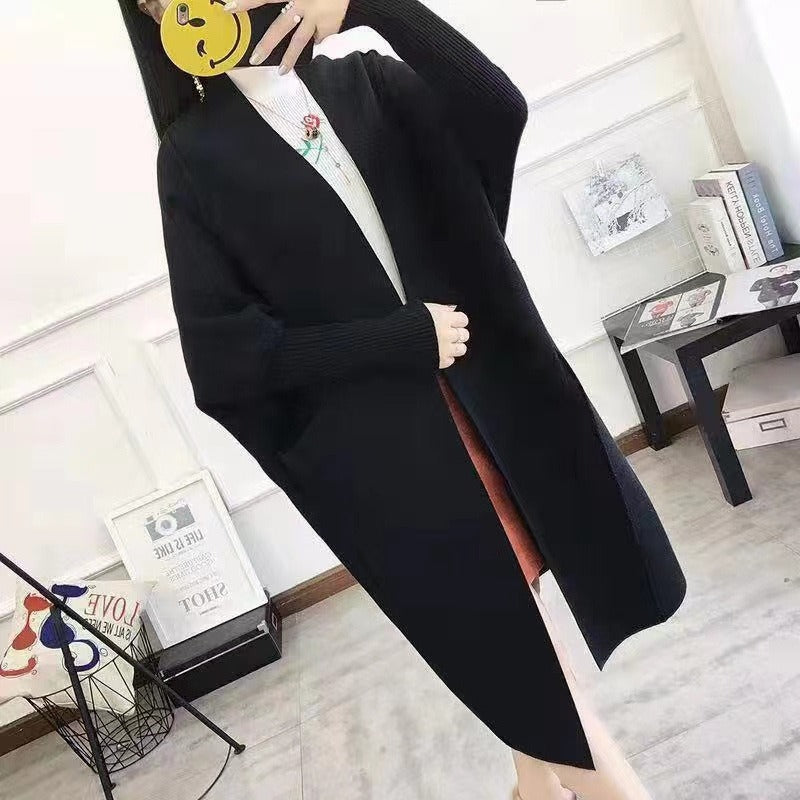 Women Knitwear Autumn and Winter Sweater Coat Loose Knitted Cardigan