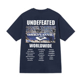 UNDEFEATED T Shirts Crew Neck Men's and Women's Loose