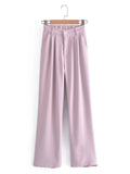 Women Sweatpants Casual Wide Leg Pants Suit Pants Baggy Straight Trousers