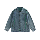 Unisex Jacket Vintage Washed Denim Jacket Loose Jacket