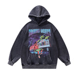 Men Hoodie Retro Cartoon Print Couple Hoodies