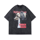 Men T Shirt Summer Vintage Short Sleeve T-shirt